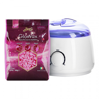 Italwax, Воск для депиляции горячий Solo Glowax Cherry Pink, 400 г