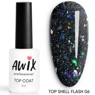 AWIX Professional, Топ для гель-лака Shell Flash №06