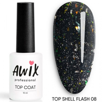 AWIX Professional, Топ для гель-лака Shell Flash №08