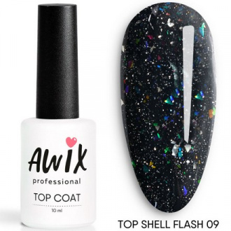 AWIX Professional, Топ для гель-лака Shell Flash №09
