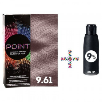 POINT, Крем-краска для волос 9.61 и крем-окислитель 9%