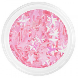 Набор, Patrisa Nail, Камифубуки «Звездочки 3D», розовый опал, 4 шт.