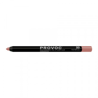 Provoc, Гелевая подводка-карандаш для губ № 33, Warm/Fuzzy, цвет светло-терракотовый