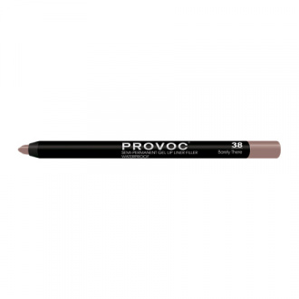 Provoc, Гелевая подводка-карандаш для губ №38, Barely There, цвет светло-кофейный