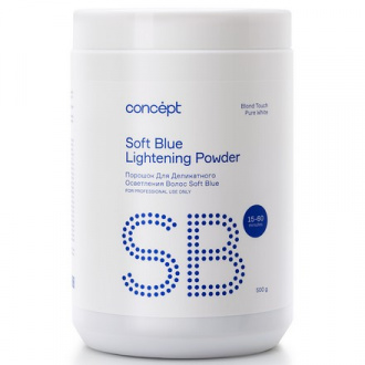 Concept, Порошок для осветления волос (Soft Blue Lightening Powder), 500 г