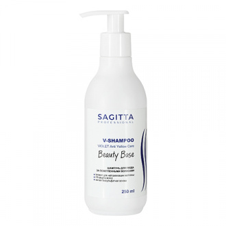 Sagitta, Шампунь для осветленных волос Beauty Base V-Shampoo Violet Anti Yellow Care, 250 мл