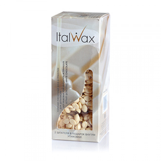 Italwax, Воск горячий (пленочный) Белый шоколад, гранулы, 250 г (УЦЕНКА)