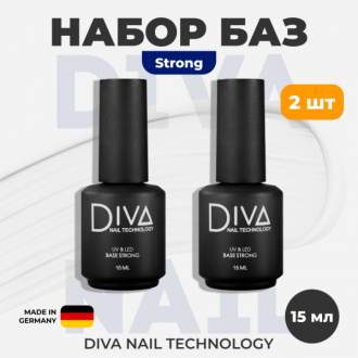 Diva Nail Technology, Набор Strong Base 15 мл, 2 шт.