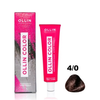 OLLIN, Крем-краска для волос Color 4/0