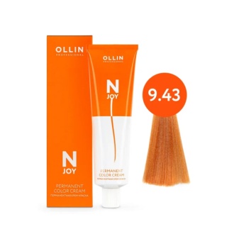 OLLIN, Крем-краска для волос N-Joy 9/43