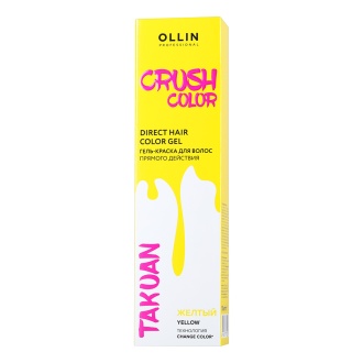 OLLIN, Гель-краска Crush Color, Желтый, 100 мл