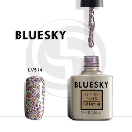 Гель-лак Bluesky Luxury Silver №514