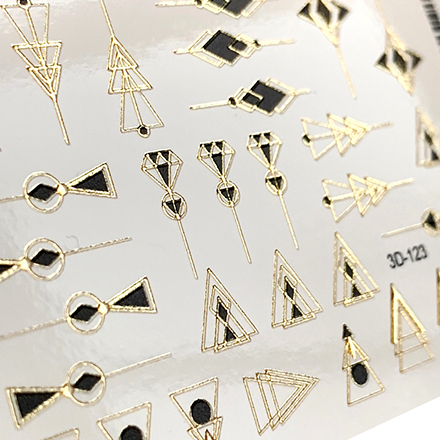 Anna Tkacheva, 3D-слайдер Gold Crystal №123 «Геометрия. Фигуры»
