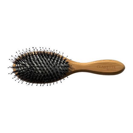 Clarette, Щетка для волос Bamboo, со смешанной щетиной на подушке