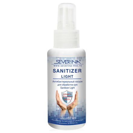 Severina, Антибактериальный лосьон для рук Sanitizer Light, 80 мл