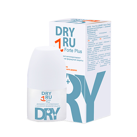 DRY RU, Дезодорант-антиперспирант для тела Forte Plus, 50 мл