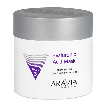 ARAVIA Professional, Крем-маска супер увлажняющая "Hyaluronic Acid Mask", 300 мл