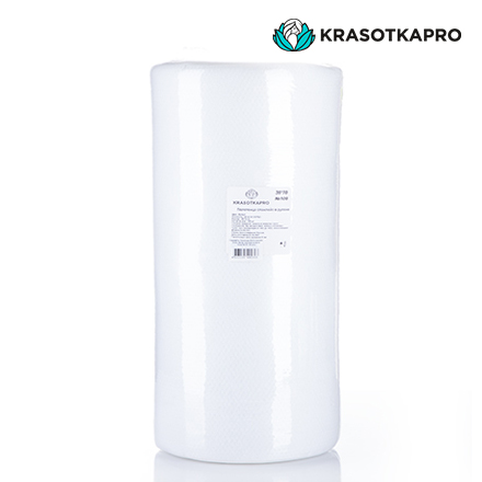 KrasotkaPro, Полотенца из спанлейса 40 г/м2, 35х70 см, в рулоне, соты с тиснением, 100 шт.