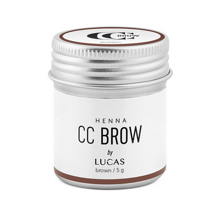 Lucas' Cosmetics, Хна для бровей CC Brow, коричневая, в баночке, 5 г