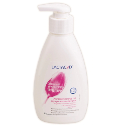 Lactacyd, Гель для интимной гигиены Sensitive, pH 5.2, 200 мл