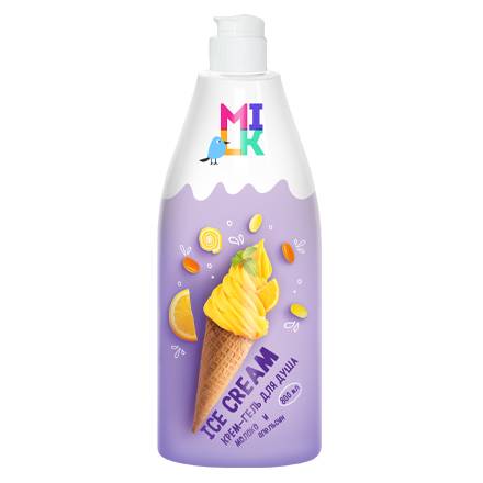 Milk, Крем-гель для душа «Молоко и апельсин», 800 мл
