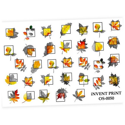 iNVENT PRiNT, Слайдер-дизайн «Осень. Геометрические фигуры. Веточки. Листья» №OS-50