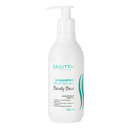 Sagitta, Хелатирующий шампунь Beauty Base H-Shampoo Helat Hair Care, 250 мл