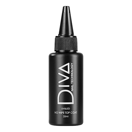 Diva Nail Technology, Топ для гель-лака No Wipe, 35 мл