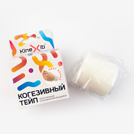 Kinexib, Когезивный тейп, 5 см, белый