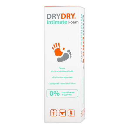 DRY DRY, Пенка для интимного ухода Intimate, 100 мл