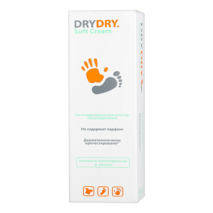 DRY DRY, Антиперспирант-регулятор потоотделения Soft Cream, 50 мл