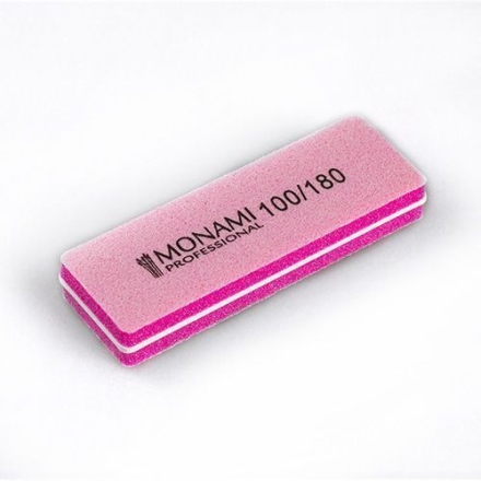 Monami Professional, Баф прямоугольный мини, 100/180, розовый
