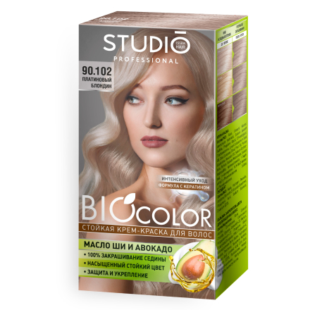 Набор, Studio, Краска для волос Biocolor 90.102, 2 шт.