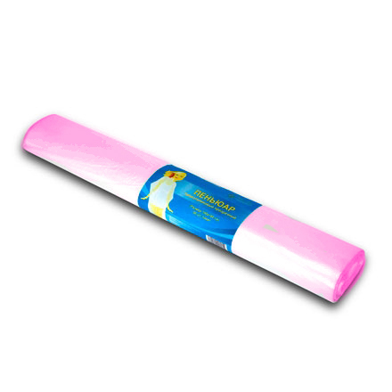 White line, Пеньюар полиэтиленовый розовый, (100х140 см), 50 шт.
