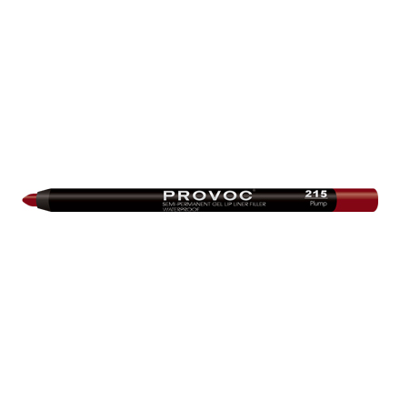 Provoc, Гелевая подводка-карандаш для губ №215, Plump, цвет красно-коричневый