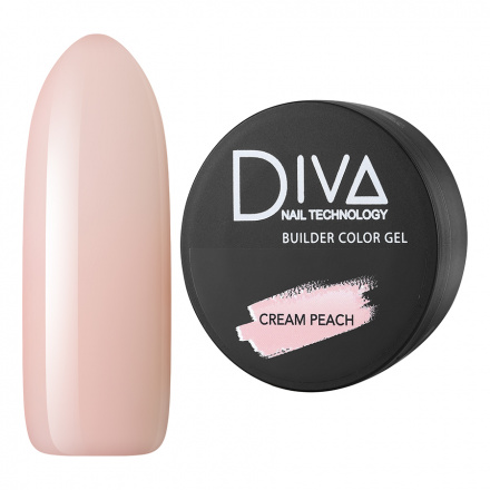 Diva Nail Technology, Трехфазный гель Builder Color, Cream Peach