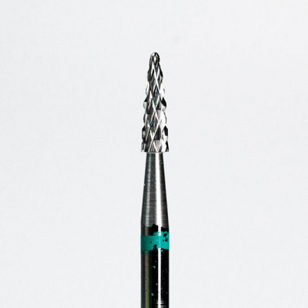AWIX Professional, Фреза твердосплавная "Острый конус" D=2,3 мм, зеленая