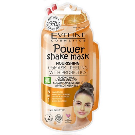 Eveline, Питательная маска-пилинг для лица Power Shake, 10 мл (УЦЕНКА)