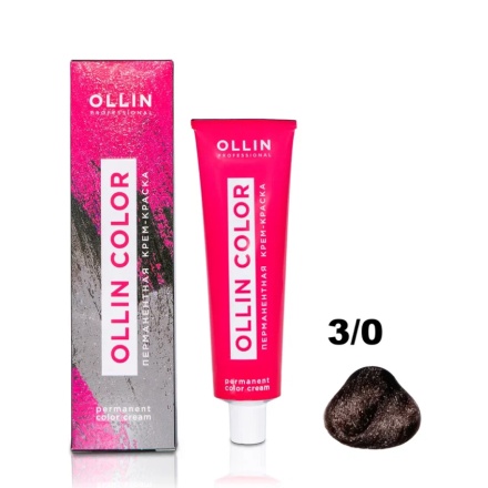 OLLIN, Крем-краска для волос Color 3/0