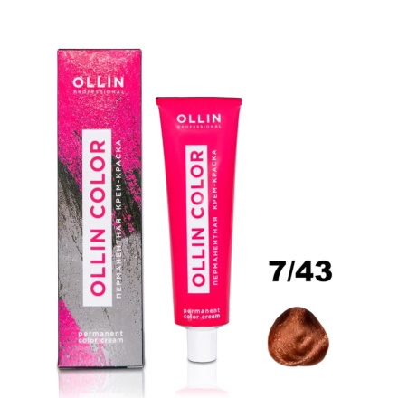 OLLIN, Крем-краска для волос Color 7/43